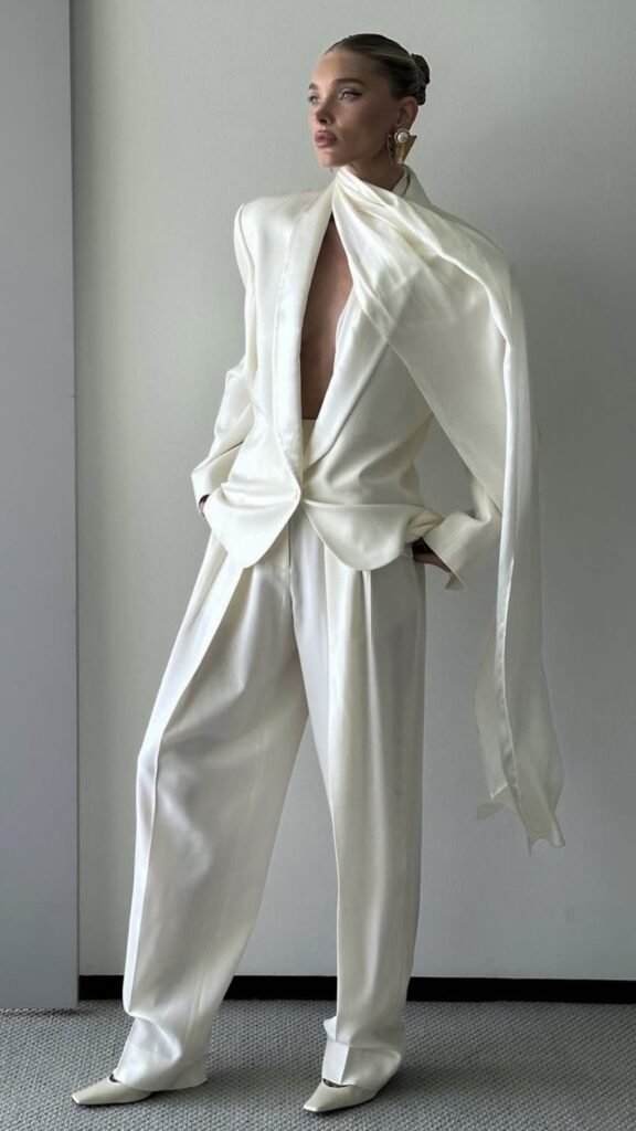 white outfit