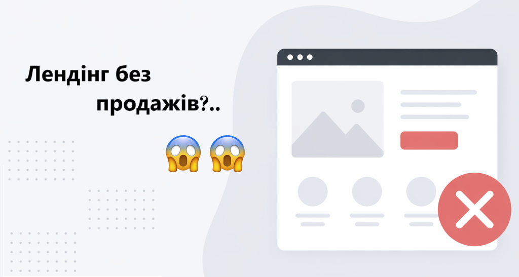 Лендінг без продажів:
