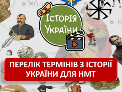 ТЕРМІНИ для НМТ з історії України